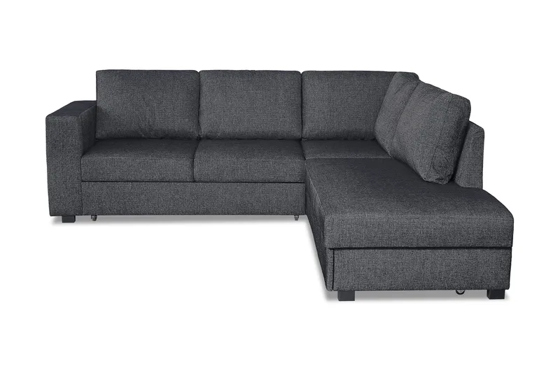 Leo Sovesofa 3-seter med Sjeselong Høyre, Mørkegrå
