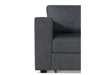 Leo Sovesofa 3-seter med Sjeselong Høyre - Mørkegrå - Møbler - Sofaer - Sovesofaer - Sovesofa divan