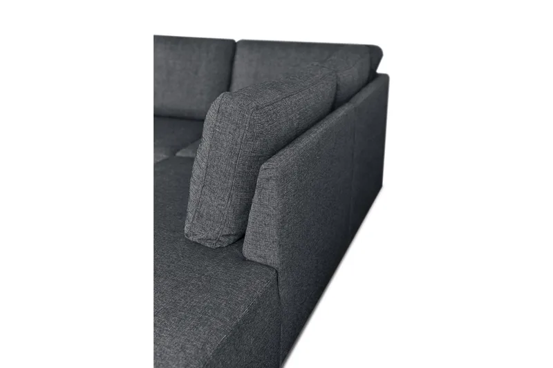 Leo Sovesofa 3-seter med Sjeselong Høyre - Mørkegrå - Møbler - Sofaer - Sovesofaer - Sovesofa divan