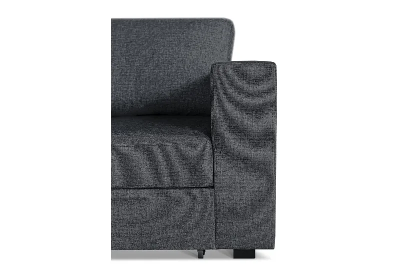 Leo Sovesofa 3-seter med Sjeselong Venstre - Mørkegrå - Møbler - Sofaer - Sovesofaer - Sovesofa divan