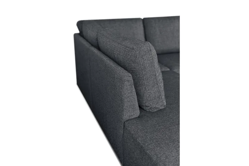 Leo Sovesofa 3-seter med Sjeselong Venstre - Mørkegrå - Møbler - Sofaer - Sovesofaer - Sovesofa divan