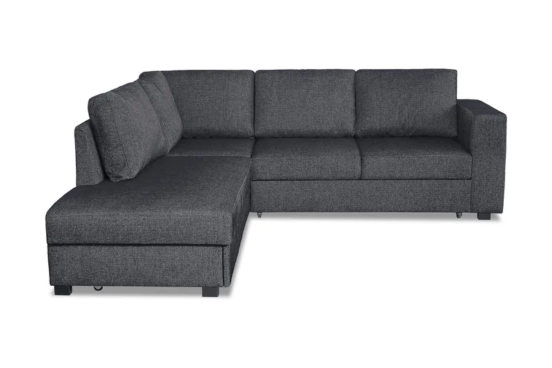 Leo Sovesofa 3-seter med Sjeselong Venstre - Mørkegrå - Møbler - Sofaer - Sovesofaer - Sovesofa divan