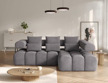 Levvi 3-seters boblete sovesofa med divan, høyre - Manhattan 03 - Møbler - Sofaer - Sovesofaer - Hjørnesovesofa