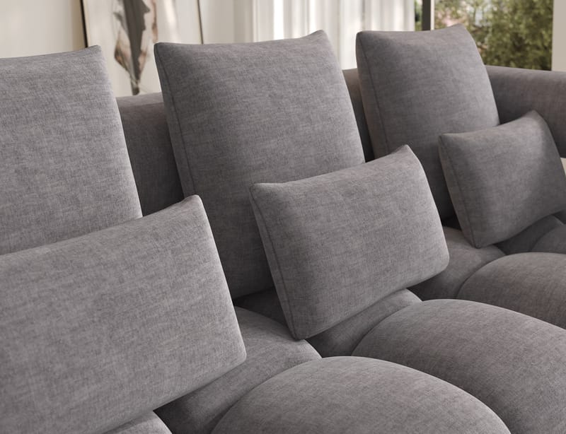 Levvi 3-seters boblete sovesofa med divan, høyre - Manhattan 03 - Møbler - Sofaer - Sovesofaer - Hjørnesovesofa