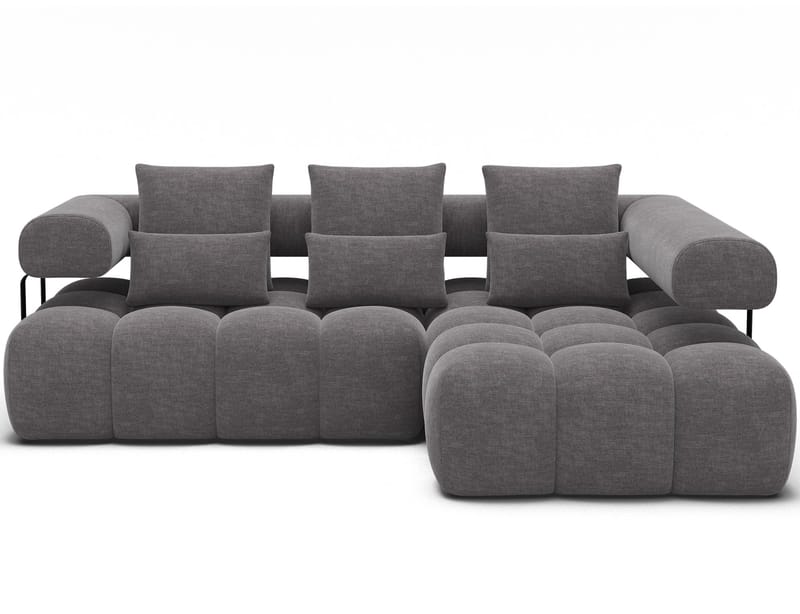 Levvi 3-seters boblete sovesofa med divan, høyre - Manhattan 03 - Møbler - Sofaer - Sovesofaer - Hjørnesovesofa