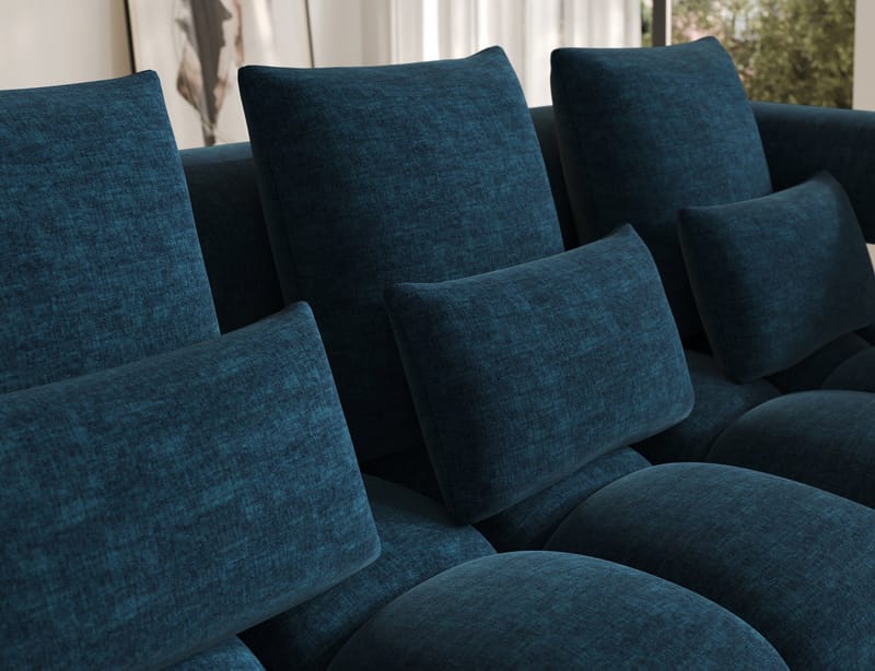 Levvi 3-seters boblete sovesofa med divan, høyre - Manhattan 40 - Møbler - Sofaer - Sovesofaer - Hjørnesovesofa