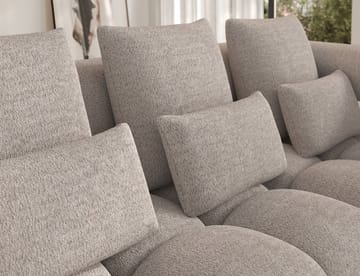Levvi 3-seters boblete sovesofa med divan, høyre - Royal 18 - Møbler - Sofaer - Sovesofaer - Sovesofa divan