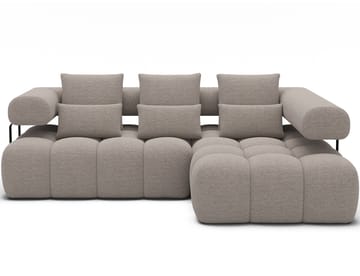 Levvi 3-seters boblete sovesofa med divan, høyre - Royal 18 - Møbler - Sofaer - Sovesofaer - Sovesofa divan