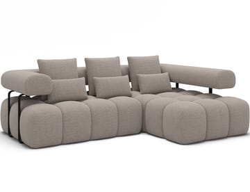 Levvi 3-seters boblete sovesofa med divan, høyre - Royal 18 - Møbler - Sofaer - Sovesofaer - Sovesofa divan