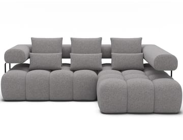 Levvi 3-seters boblete sovesofa med divan, høyre - Paolli 04 - Møbler - Sofaer - Sovesofaer - Sovesofa divan