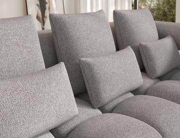 Levvi 3-seters boblete sovesofa med divan, høyre - Paolli 04 - Møbler - Sofaer - Sovesofaer - Sovesofa divan