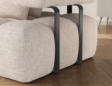 Levvi 3-seters Bubblig sovesofa med divan Venstre - Bazalt 18 - Møbler - Sofaer - Sovesofaer - Hjørnesovesofa