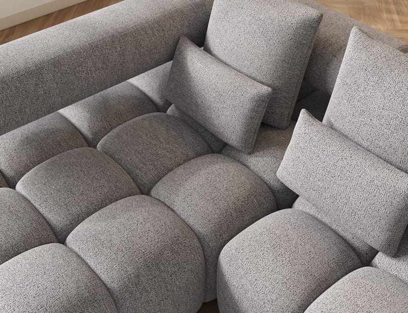 Levvi 3-seters Bubblig sovesofa med divan Venstre - Coralline 03 - Møbler - Sofaer - Sovesofaer - Sovesofa divan