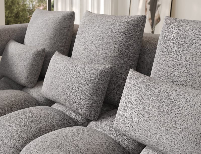 Levvi 3-seters Bubblig sovesofa med divan Venstre - Coralline 03 - Møbler - Sofaer - Sovesofaer - Sovesofa divan