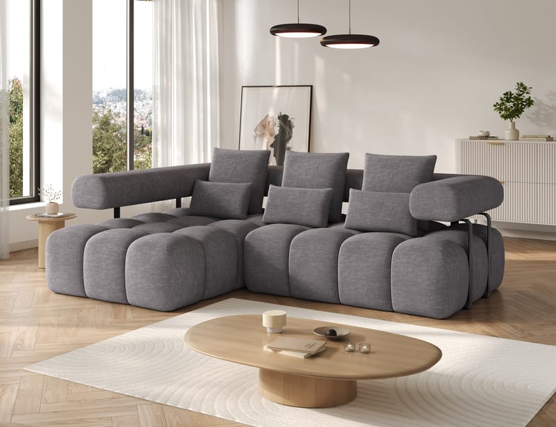Levvi 3-seters Bubblig sovesofa med divan Venstre - Manhattan 03 - Møbler - Sofaer - Sovesofaer - Sovesofa divan