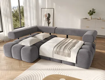 Levvi 3-seters Bubblig sovesofa med divan Venstre - Manhattan 03 - Møbler - Sofaer - Sovesofaer - Sovesofa divan