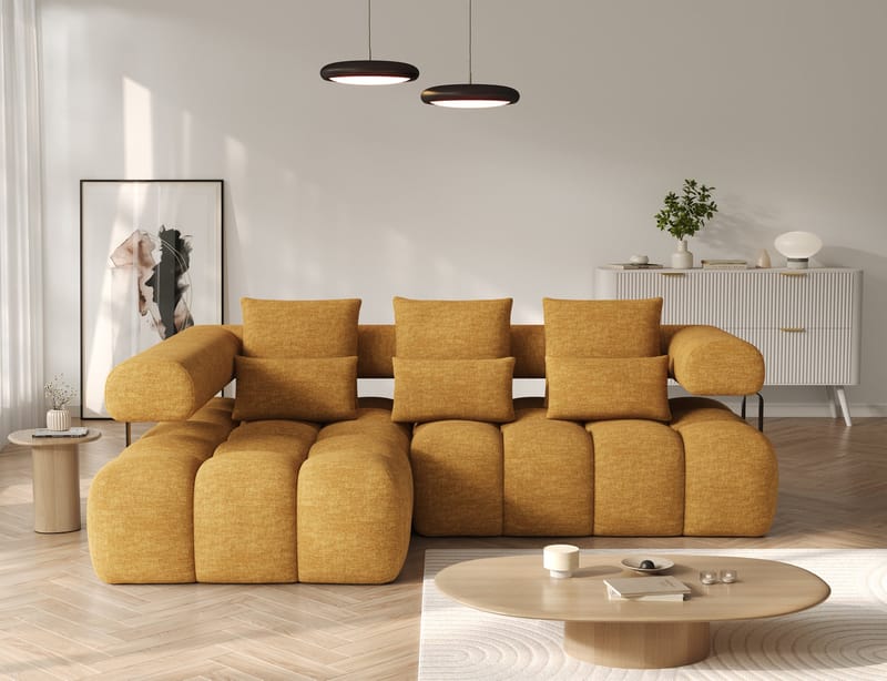 Levvi 3-seters Bubblig sovesofa med divan Venstre - Manhattan 45 - Møbler - Sofaer - Sovesofaer - Hjørnesovesofa