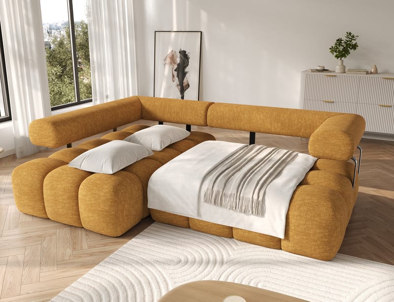 Levvi 3-seters Bubblig sovesofa med divan Venstre - Manhattan 45 - Møbler - Sofaer - Sovesofaer - Hjørnesovesofa