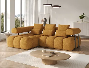 Levvi 3-seters Bubblig sovesofa med divan Venstre - Manhattan 45 - Møbler - Sofaer - Sovesofaer - Hjørnesovesofa