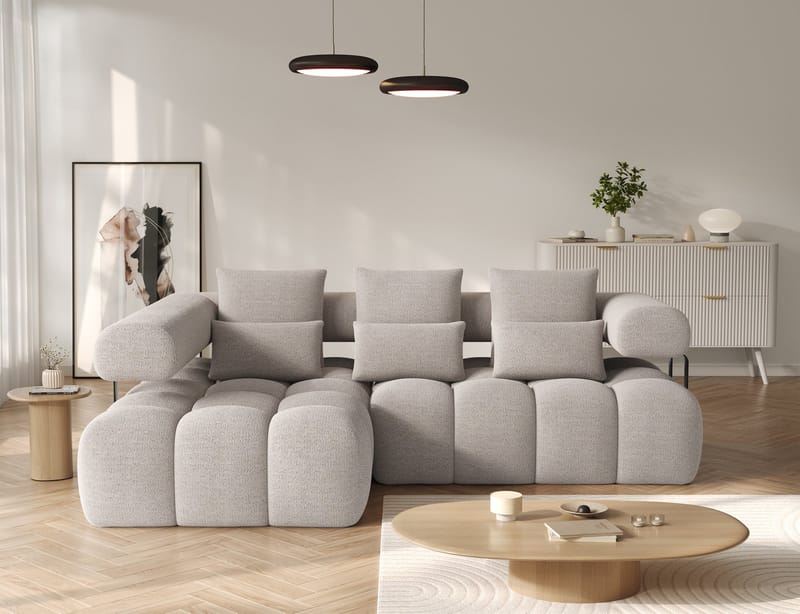 Levvi 3-seters Bubblig sovesofa med divan Venstre - Royal 18 - Møbler - Sofaer - Sovesofaer - Sovesofa divan