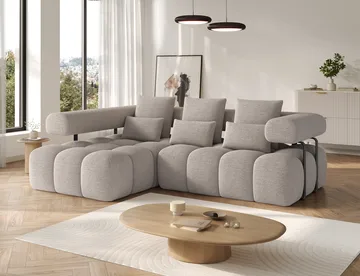 Levvi 3-seters Bubblig sovesofa med divan Venstre - Royal 18 - Møbler - Sofaer - Sovesofaer - Sovesofa divan