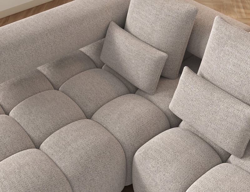 Levvi 3-seters Bubblig sovesofa med divan Venstre - Royal 18 - Møbler - Sofaer - Sovesofaer - Sovesofa divan