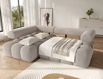 Levvi 3-seters Bubblig sovesofa med divan Venstre - Royal 18 - Møbler - Sofaer - Sovesofaer - Sovesofa divan