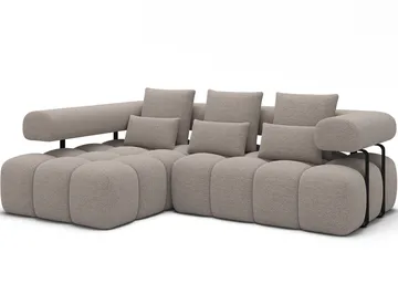 Levvi 3-seters Bubblig sovesofa med divan Venstre - Royal 18 - Møbler - Sofaer - Sovesofaer - Sovesofa divan