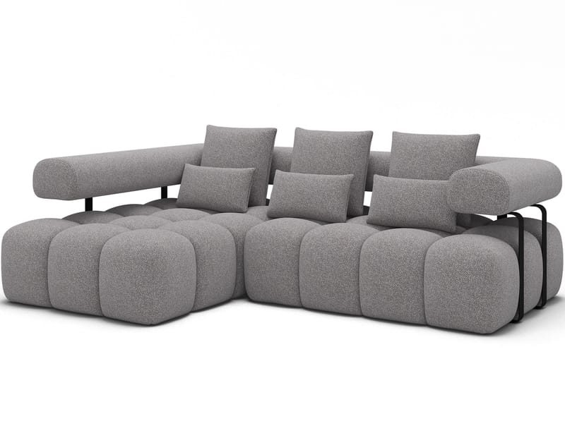 Levvi 3-seters Bubblig sovesofa med divan Venstre, Paolli 04
