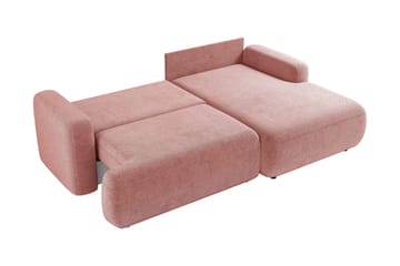 Lifeina Sovesofa Med 2-Seters Divan - Beige/Hvit - Møbler - Sofaer - Sovesofaer - Sovesofa divan
