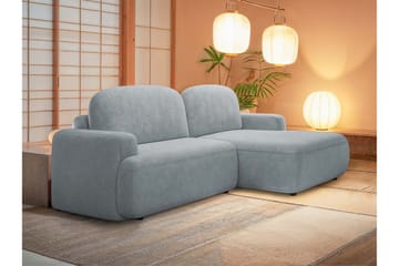 Lifeina Sovesofa Med 2-Seters Divan - Grå - Møbler - Sofaer - Sovesofaer - Sovesofa divan