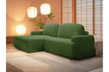 Lifeina Sovesofa Med 2-Seters Divan - Grønn - Møbler - Sofaer - Sovesofaer - Sovesofa divan