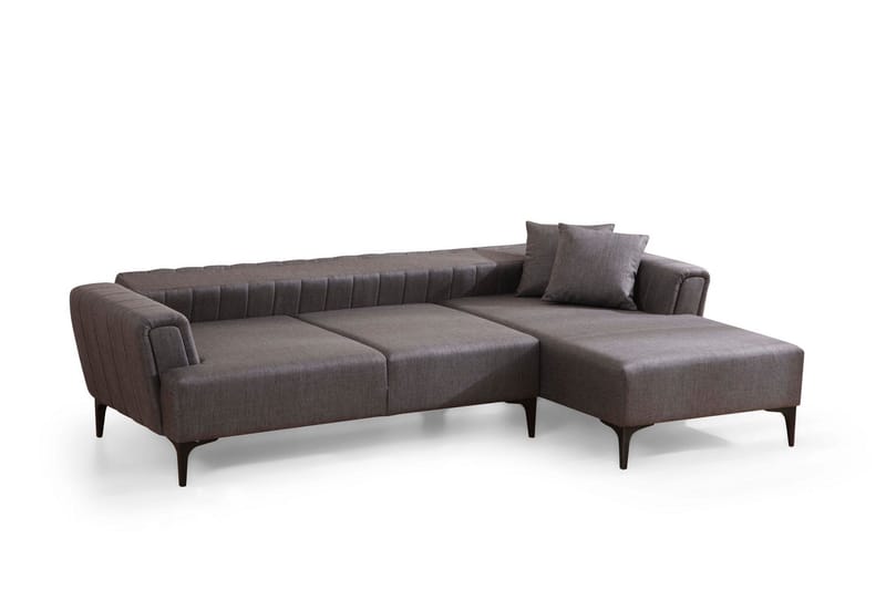 Lilesville Sovesofa med divan - Mørkegrå - Møbler - Sofaer - Sovesofaer - Sovesofa divan
