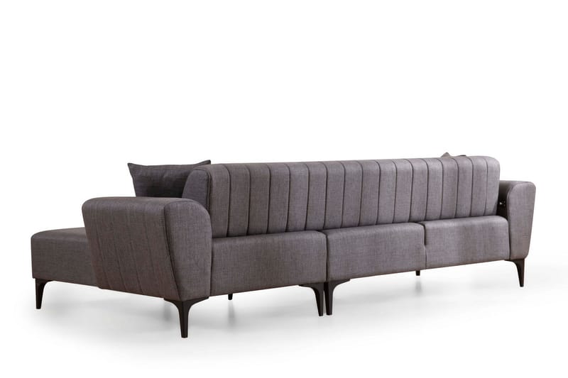 Lilesville Sovesofa med divan - Mørkegrå - Møbler - Sofaer - Sovesofaer - Sovesofa divan