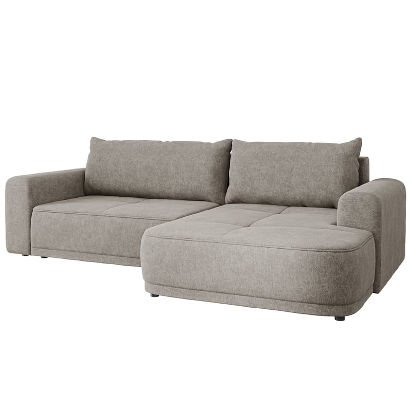 Malor 3-seters sovesofa med sjeselong, høyrevendt - beige - Møbler - Sofaer - Sovesofaer - Hjørnesovesofa