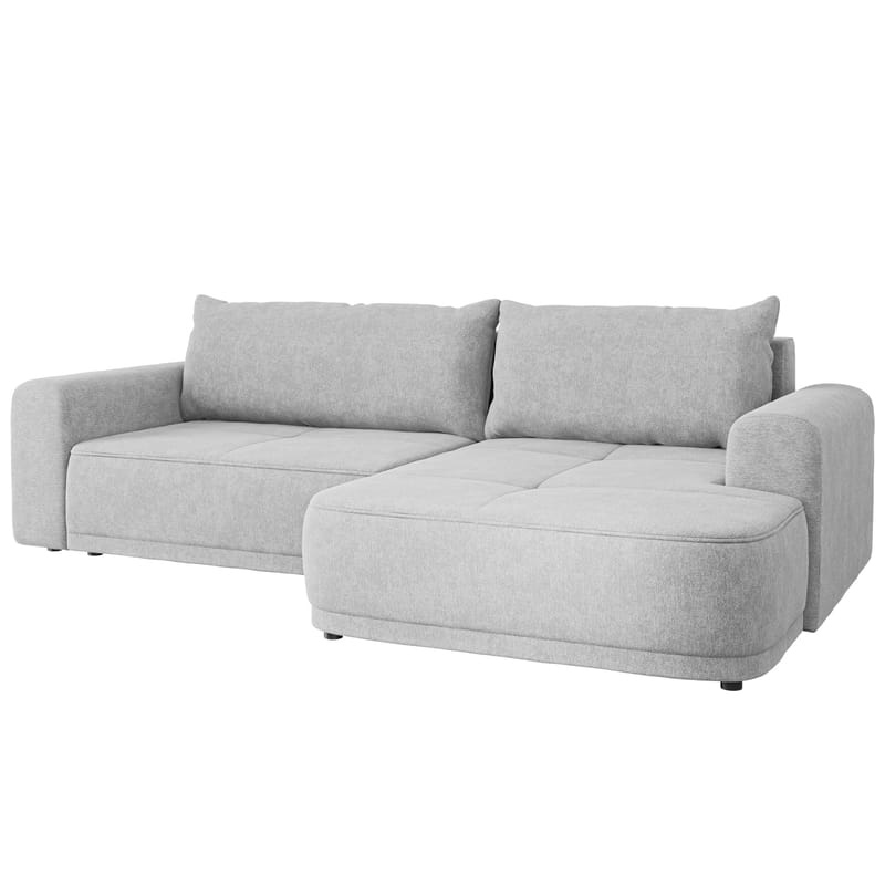 Malor 3-seters sovesofa med sjeselong, høyrevendt - lysegrå - Møbler - Sofaer - Sovesofaer - Hjørnesovesofa