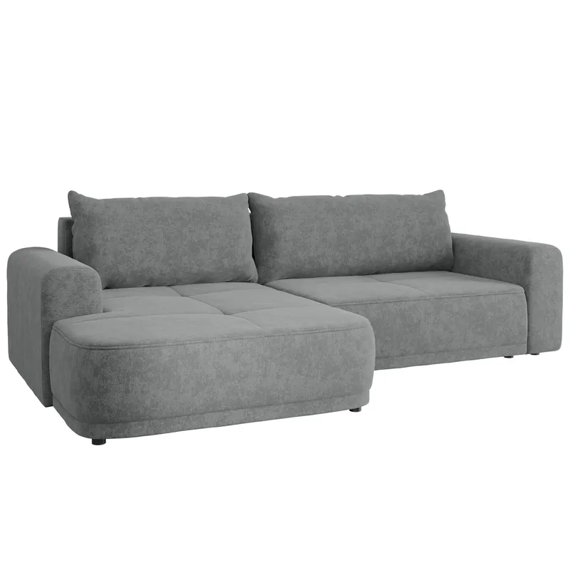 Malor 3-seters sovesofa med sjeselong, venstrevendt - grå - Møbler - Sofaer - Sovesofaer - Hjørnesovesofa