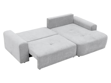 Malor 3-seters sovesofa med sjeselong, venstrevendt - lysegrå - Møbler - Sofaer - Sovesofaer - Hjørnesovesofa