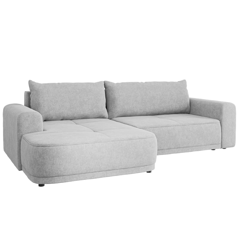Malor 3-seters sovesofa med sjeselong, venstrevendt - lysegrå - Møbler - Sofaer - Sovesofaer - Hjørnesovesofa