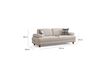 Mami Sovesofa 3-sits - Krem - Møbler - Sofaer - Sovesofaer - 3 seters sovesofa