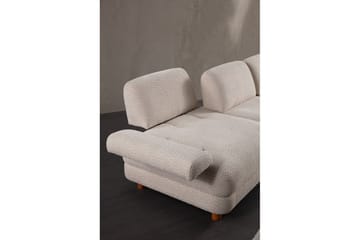 Mami Sovesofa med Divan 4-sits - Krem - Møbler - Sofaer - Sovesofaer - Hjørnesovesofa