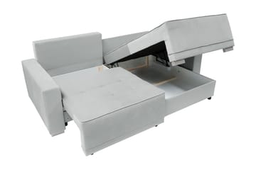 Manetto Sovesofa Med 2-Seters Divan - Svart/Brun - Møbler - Sofaer - Sovesofaer - Sovesofa divan