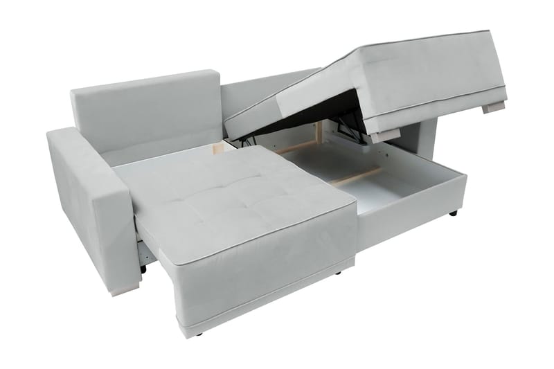 Manetto Sovesofa Med 2-Seters Divan - Svart/Brun - Møbler - Sofaer - Sovesofaer - Sovesofa divan