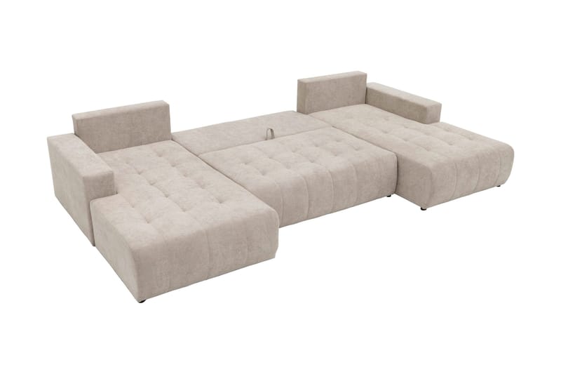 Mardon Sovesofa Dubbeldivan 4-sits - Beige - Møbler - Sofaer - Sovesofaer - U sovesofa