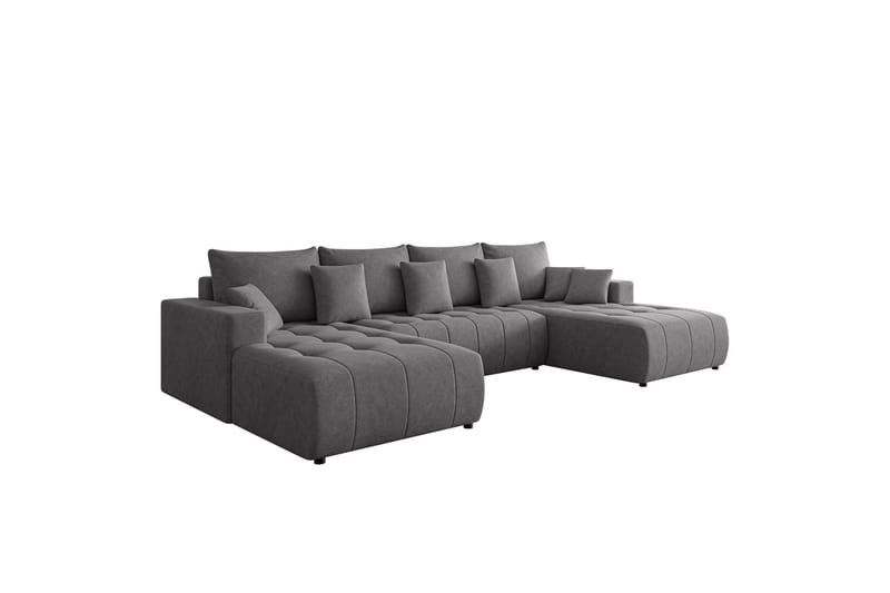 Mardon Sovesofa Dubbeldivan 4-sits - Grå - Møbler - Sofaer - Sovesofaer - U sovesofa