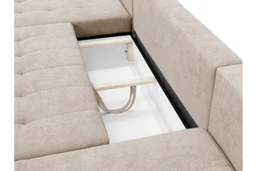 Mardon Sovesofa Dubbeldivan 4-sits - Hvit - Møbler - Sofaer - Sovesofaer - U sovesofa