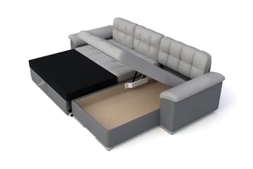 Margretetorp 3-seters Hjørnesovesofa - Blå - Møbler - Sofaer - Sovesofaer - Langsgående sovesofa