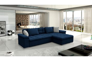 Margretetorp 3-seters Hjørnesovesofa - Blå - Møbler - Sofaer - Sovesofaer - Langsgående sovesofa
