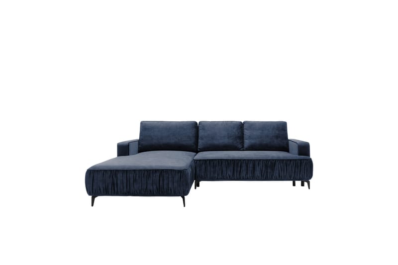 Marisana Sovesofa Med 3-Seters Divan - Blå - Møbler - Sofaer - Sovesofaer - Sovesofa divan