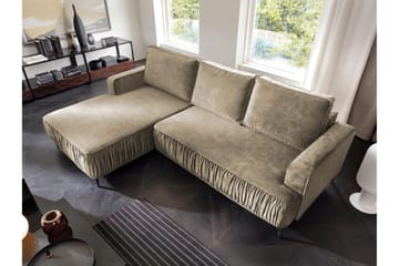 Marisana Sovesofa Med 3-Seters Divan - Brun - Møbler - Sofaer - Sovesofaer - Sovesofa divan